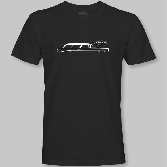 55-56-57 Chevrolet Nomad Wagon T-Shirt - tri five nova impala chevy tri-five - Picture 4 of 9